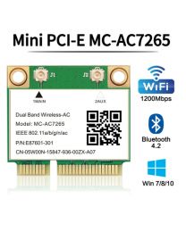 Intel MC-AC7265 PCI-E 1200Mbps Wireless Mini  WiFi Network Card 802.11ac