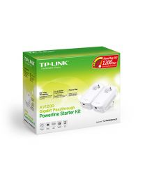 TP-LINK TL-PA8010P kit AV1200 2*PowerLine Ethenrnet Adapters with AC Pass Through,1200Mb/s