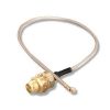 WiFi pigtail cable RF UltraMini U.FL plug to rSMA bulkhead 20cm